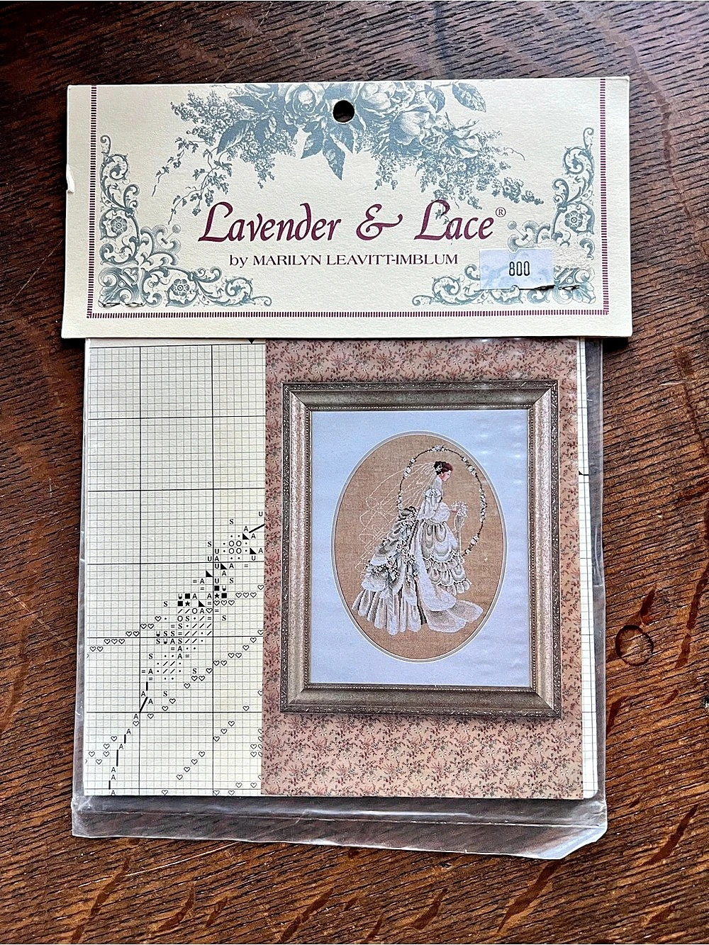 Lavender & Lace The Bride Cross-Stitch Pattern